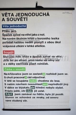 Školní plakát – Věta jednoduchá a souvětí