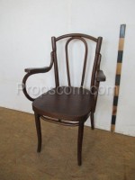 Varnished wooden chair