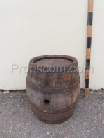 Barrel with forged hoops