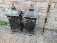 Lanterns brass glazed decorated