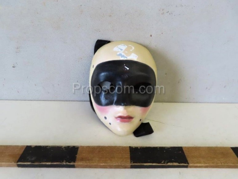 Black and white carnival mask