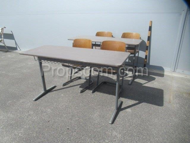 School desks and chairs whole set