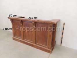 Wooden counter