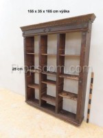 Solid dark bookcase