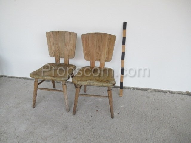 Wooden rustic chairs