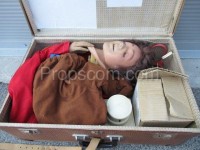 Training dummy set in a suitcase