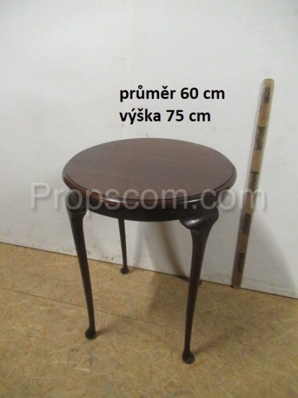 Wooden round brown table