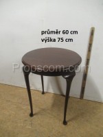 Stůl dřevěný kulatý hnědý