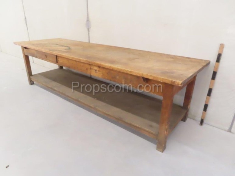 Long wooden table 