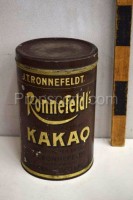A can of Ronnefeldis cocoa