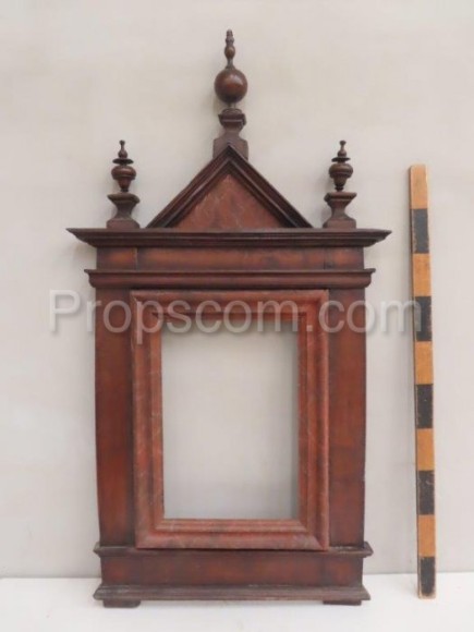 massive wooden frame decorated