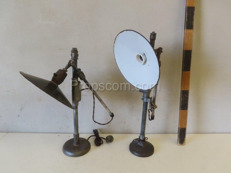 Lamps with khaki metal joint