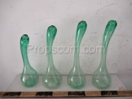 Green glass flask