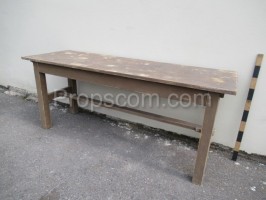 Gray bench