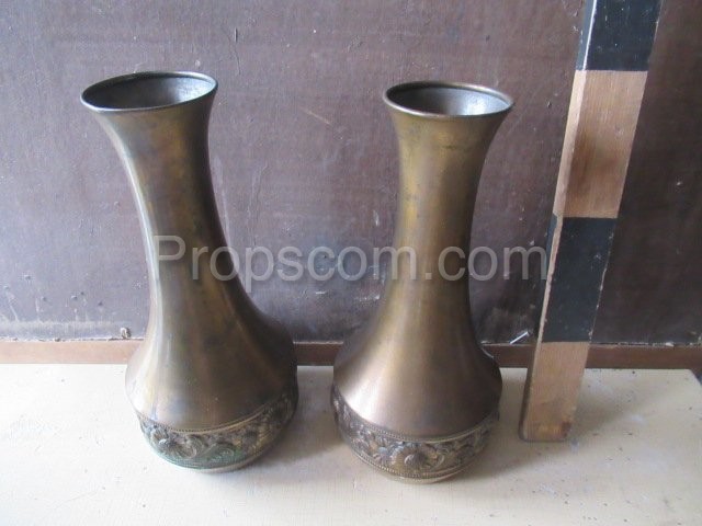 Metal vases