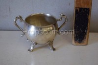 Silver sugar bowl