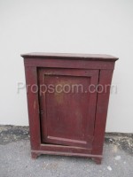 Wooden hanging cabinet red