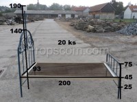 Wrought iron bed