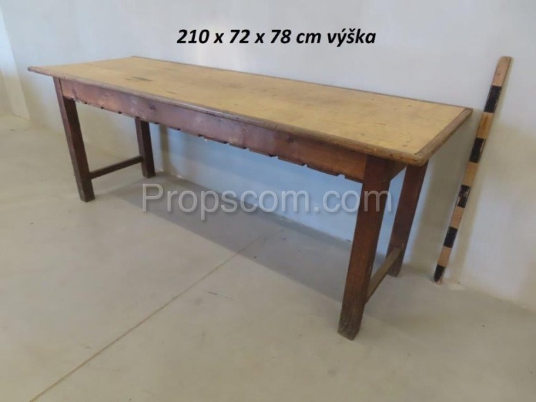 Wooden long table