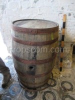 Barrel with forged hoops