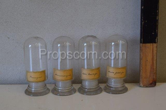 Flasks for chemical laboratory empty