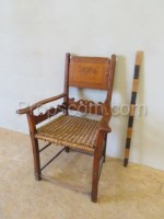 Armchair woven