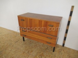Chest of drawers wood metal
