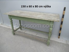 Wooden narrow table