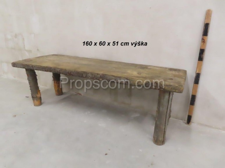 Wooden bench