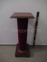 Wooden column pedestal