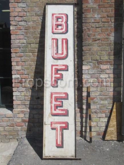 Werbetafel: Buffet