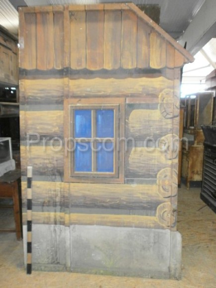 entrance to the log cabin - theater scenery