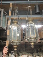 Glass brass lanterns