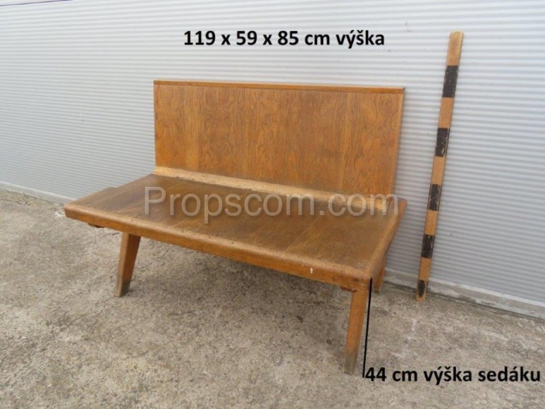 Wooden bench