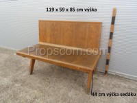 Wooden bench