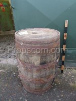 Barrel with forged hoops