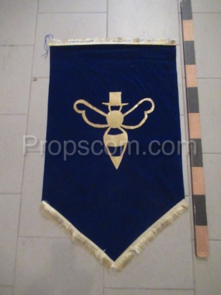 Church decoration fabric dark-blue