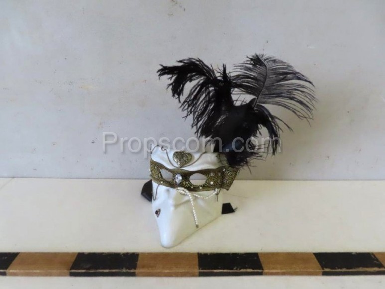 Carnival mask white