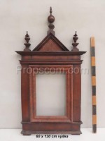 massive wooden frame decorated