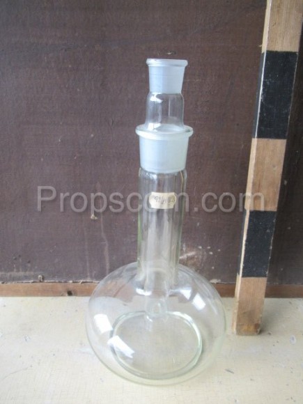 Flask high with ground glass