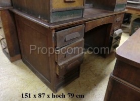 Dark wooden desk