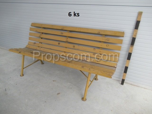 Beige bench