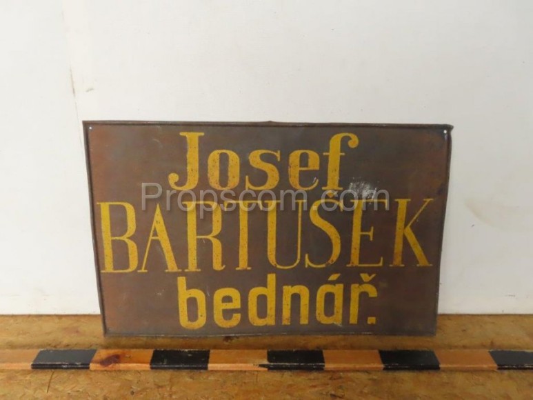 Advertising metal sign: Cooper