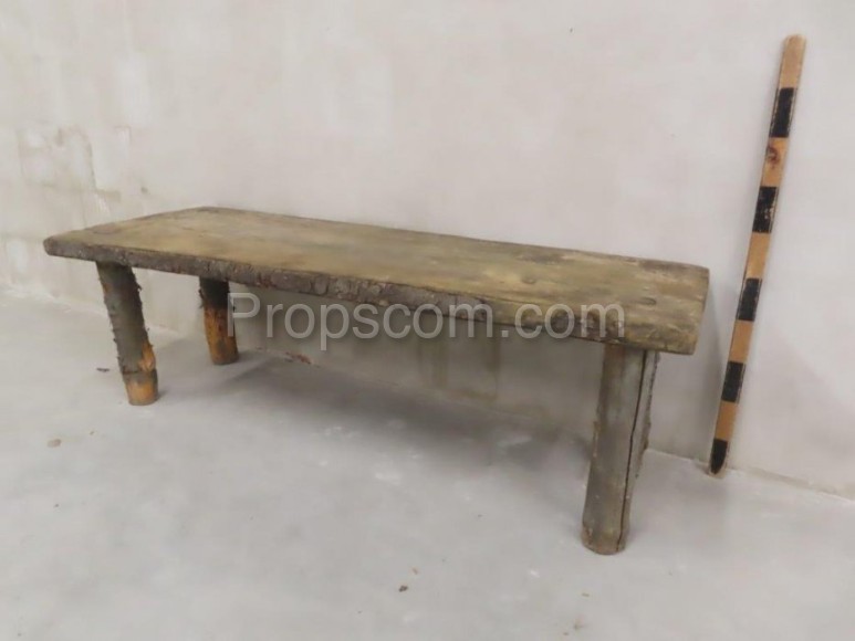 Wooden bench