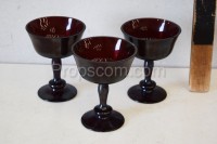 Glasses ruby glass