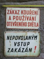 Information signs: Prohibitions mix