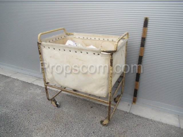 Hospital laundry trolley