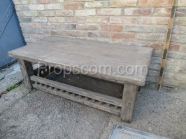 medieval massive wooden table