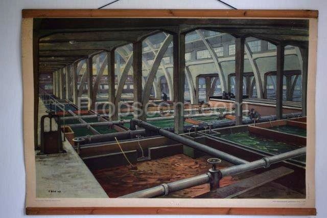 School poster - sewage treatment plant