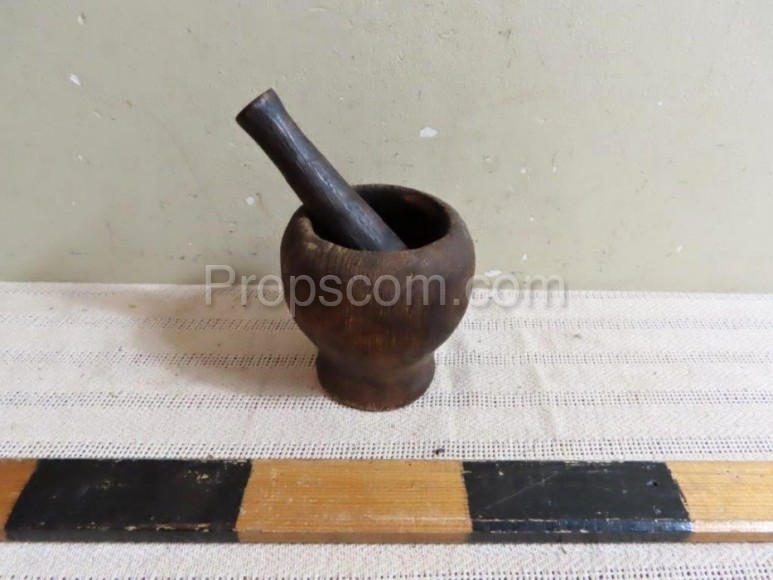 Wooden mortar